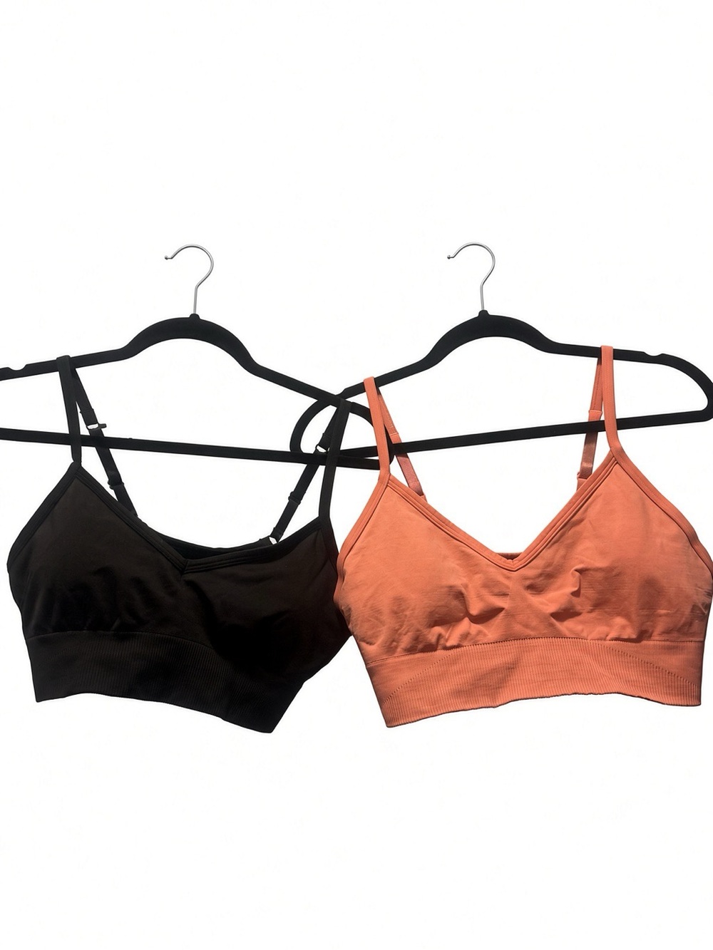 lululemon athletica Dual-Pack Lightweight Sports Bralettes - Black & Terracotta